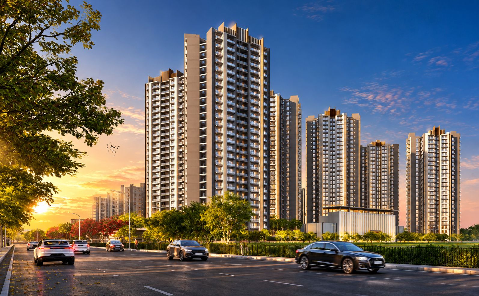 RG PLEIADDES tower exterior facade